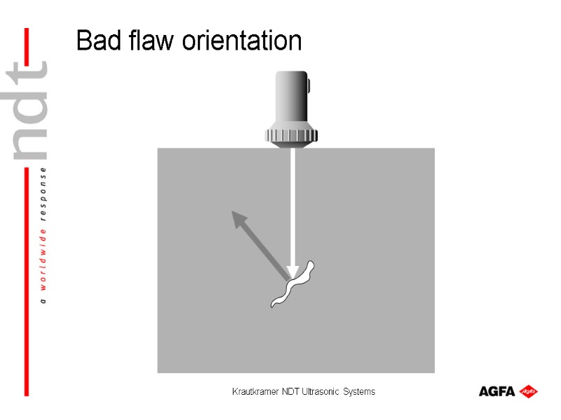 Krautkramer NDT Ultrasonic Systems Bad flaw orientation